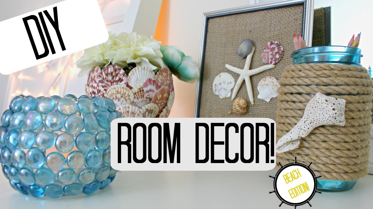 DIY Beach Room Decor
 DIY ROOM DECOR IDEAS BEACH THEME Pinterest Inspired