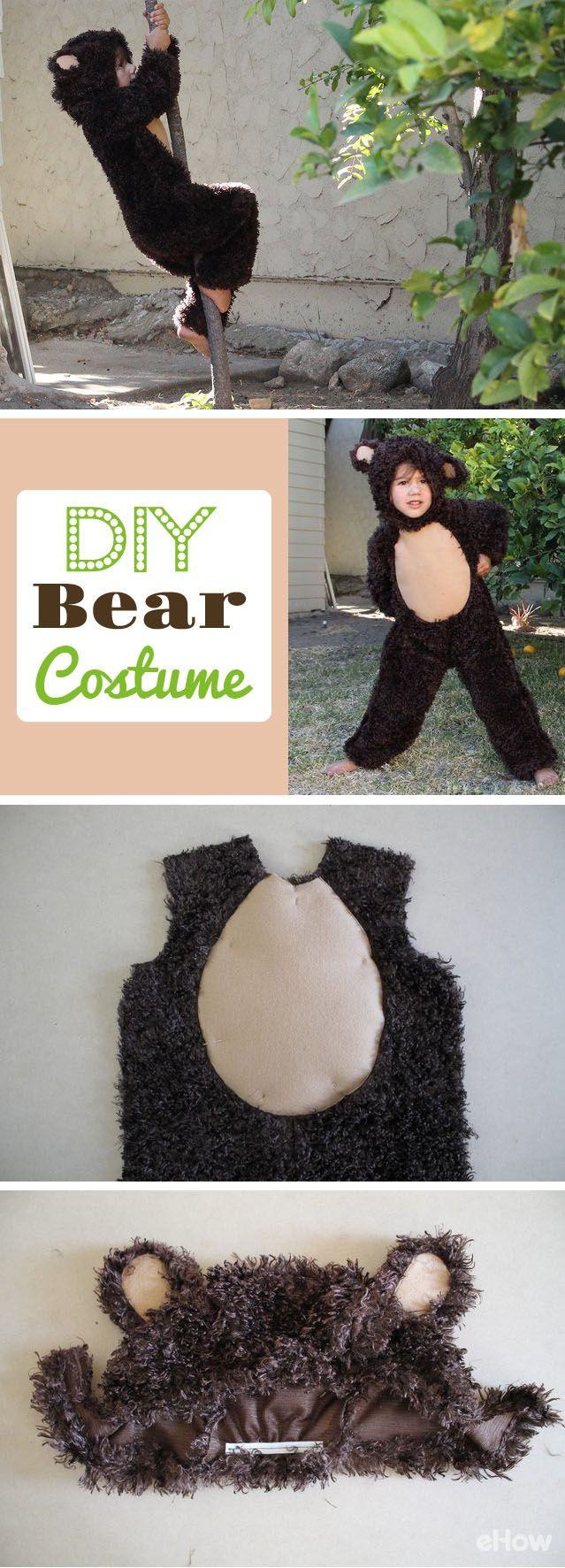 DIY Bear Costume
 Bear hugs have never been so sweet Make your own bear