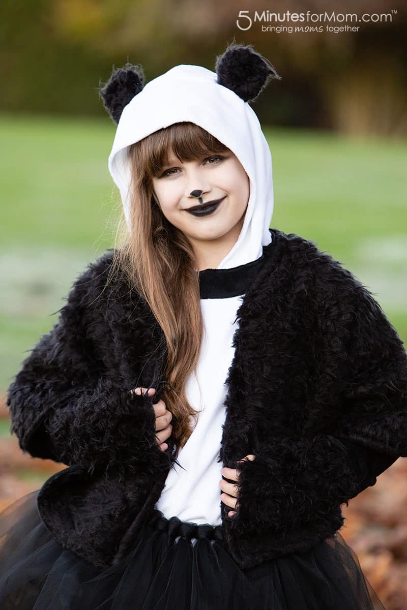 DIY Bear Costume
 DIY Panda Bear Halloween Costume 2 5 Minutes for Mom