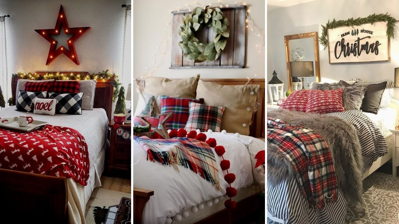 DIY Bedroom Decor
 DIY Rustic Farmhouse style Christmas bedroom decor Ideas