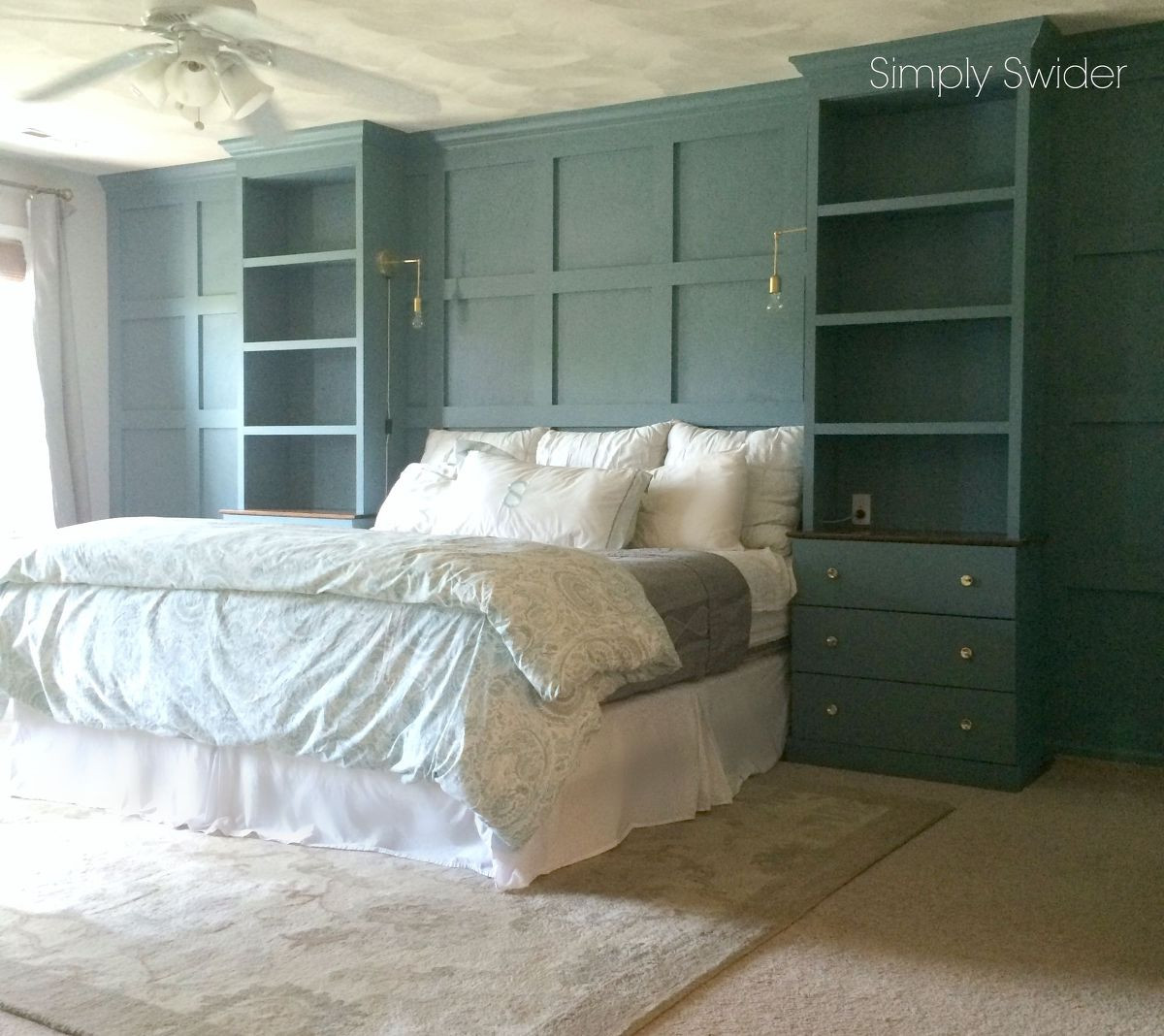 Diy Bedroom Storage
 DIY Master Bedroom Built ins