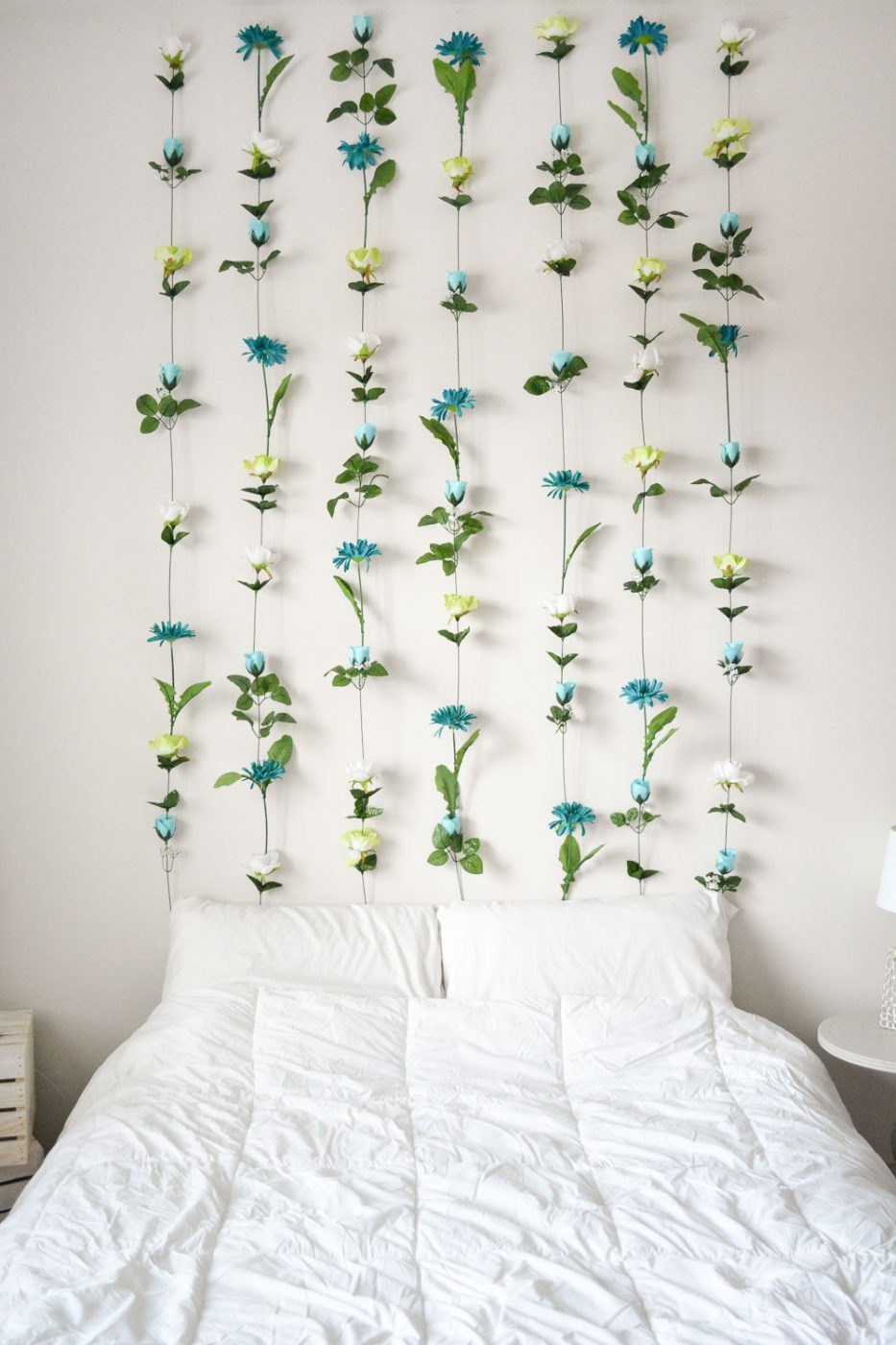 DIY Bedroom Wall Decor
 DIY Flower Wall Headboard Home Decor
