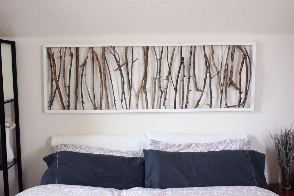 DIY Bedroom Wall Decor
 DIY Branch Art Headboard — emorie kidder
