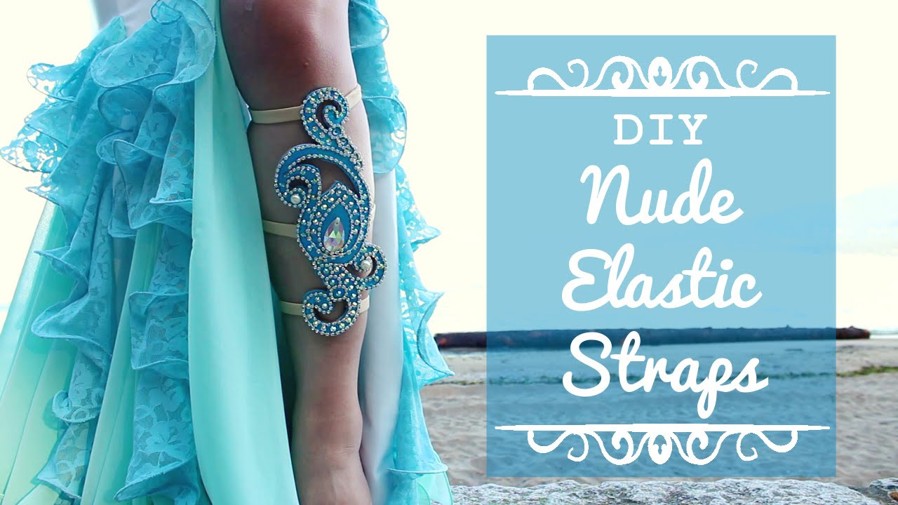 DIY Belly Dancer Costume
 Nude Elastic Straps DIY for dance costumes