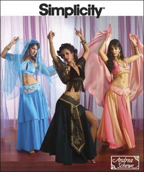 DIY Belly Dancer Costume
 Diy Sewing Pattern Simplicity 2941 Belly Dance Costume Circle