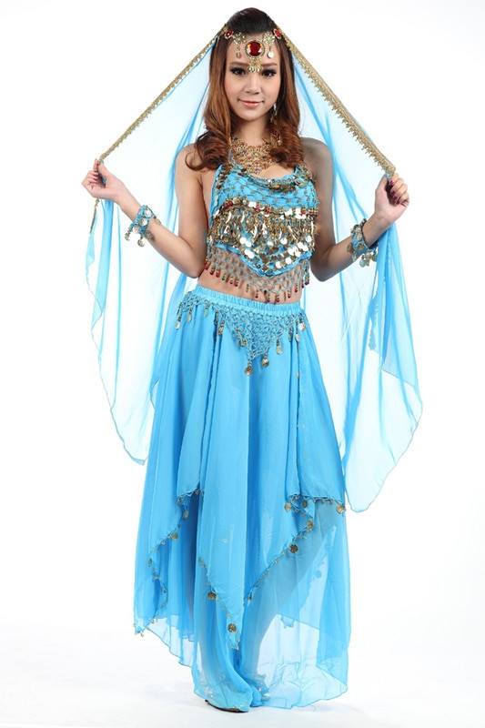 DIY Belly Dancer Costume
 New Belly Dance Suit Chiffon Transparent y DIY Small