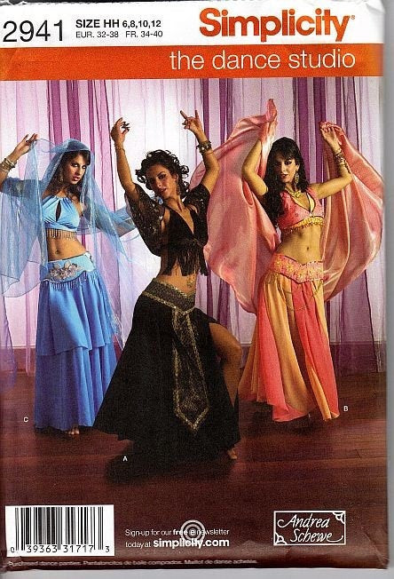 DIY Belly Dancer Costume
 Diy Sewing Pattern Simplicity 2941 Belly Dance Costume Circle