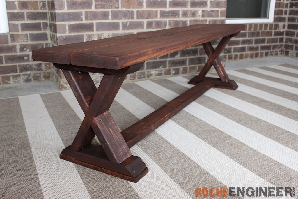 DIY Bench Plans
 DIY X Brace Bench Free & Easy Plans Rogue Engineer