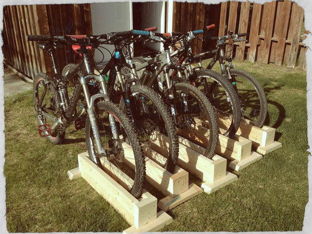 DIY Bike Stand Wood
 DIY Bike Rack