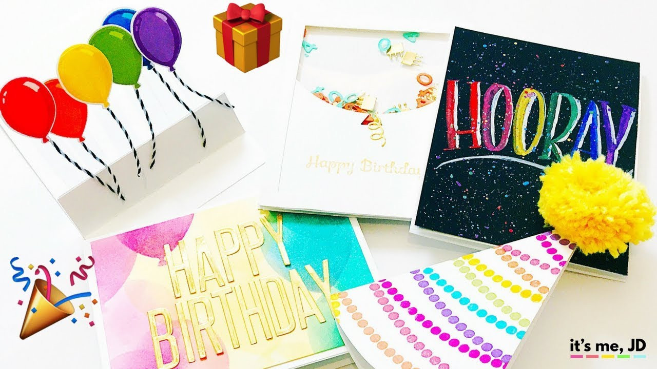 Diy Birthday Card Ideas
 5 DIY BIRTHDAY CARDS IDEAS