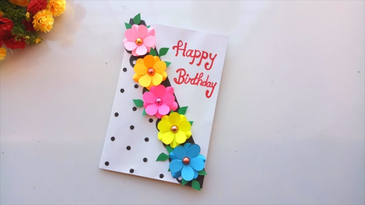 Diy Birthday Card Ideas
 Beautiful Handmade Birthday Card idea DIY GREETING cards