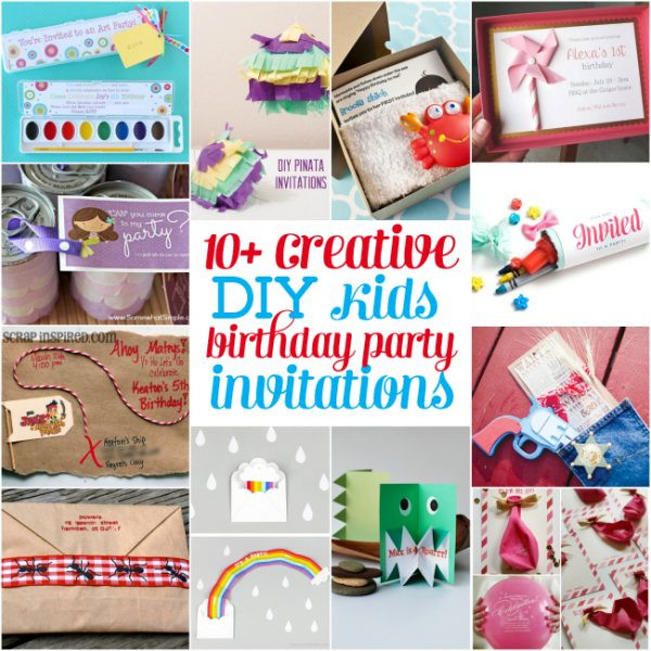 Diy Birthday Party Invitations
 10 Creative DIY Kids Birthday Party Invitations Design