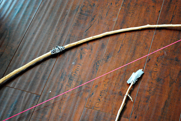 DIY Bow And Arrow For Kids
 Bow & Arrow for kids Inspired by Hunger games Craft