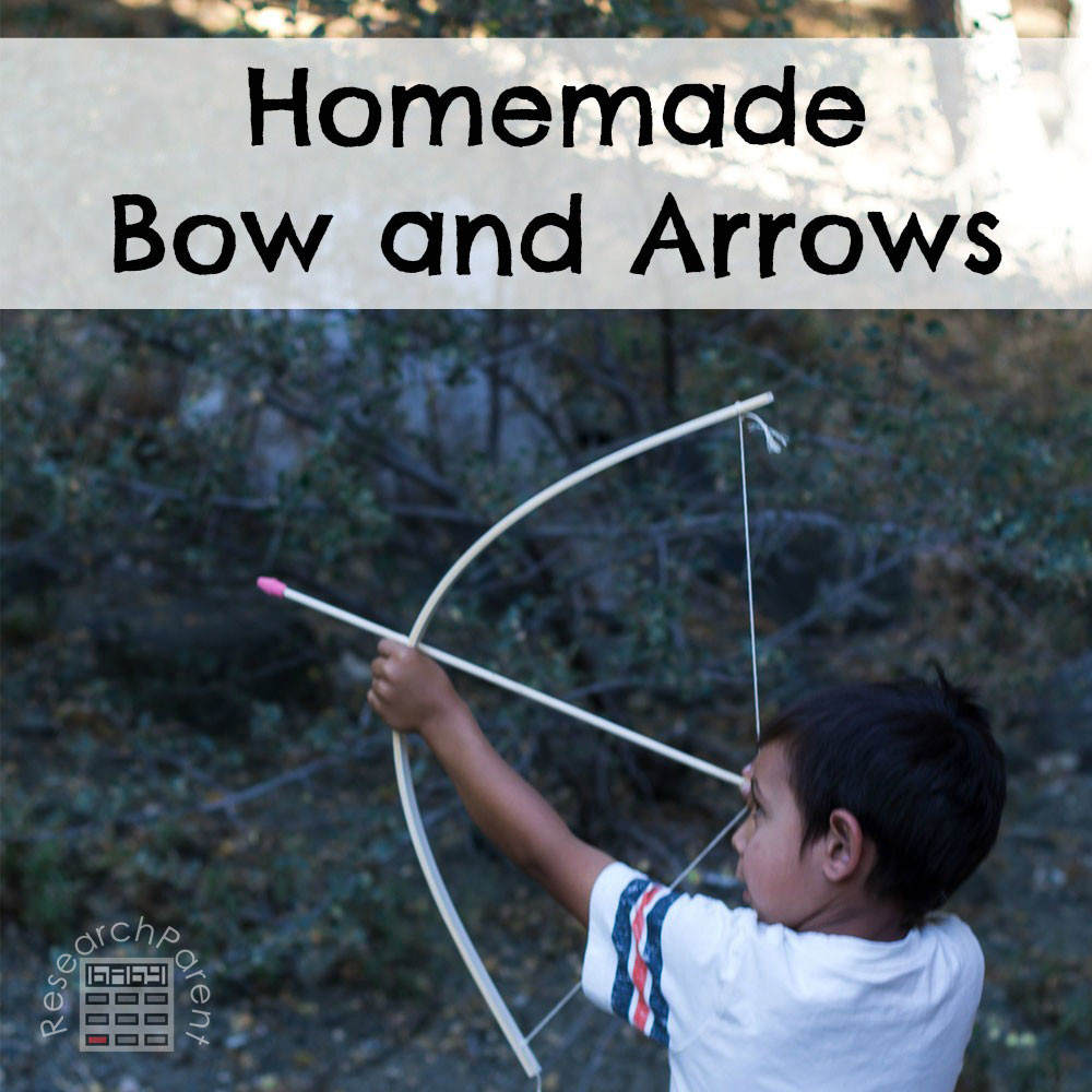 DIY Bow And Arrow For Kids
 Homemade Bow and Arrows ResearchParent