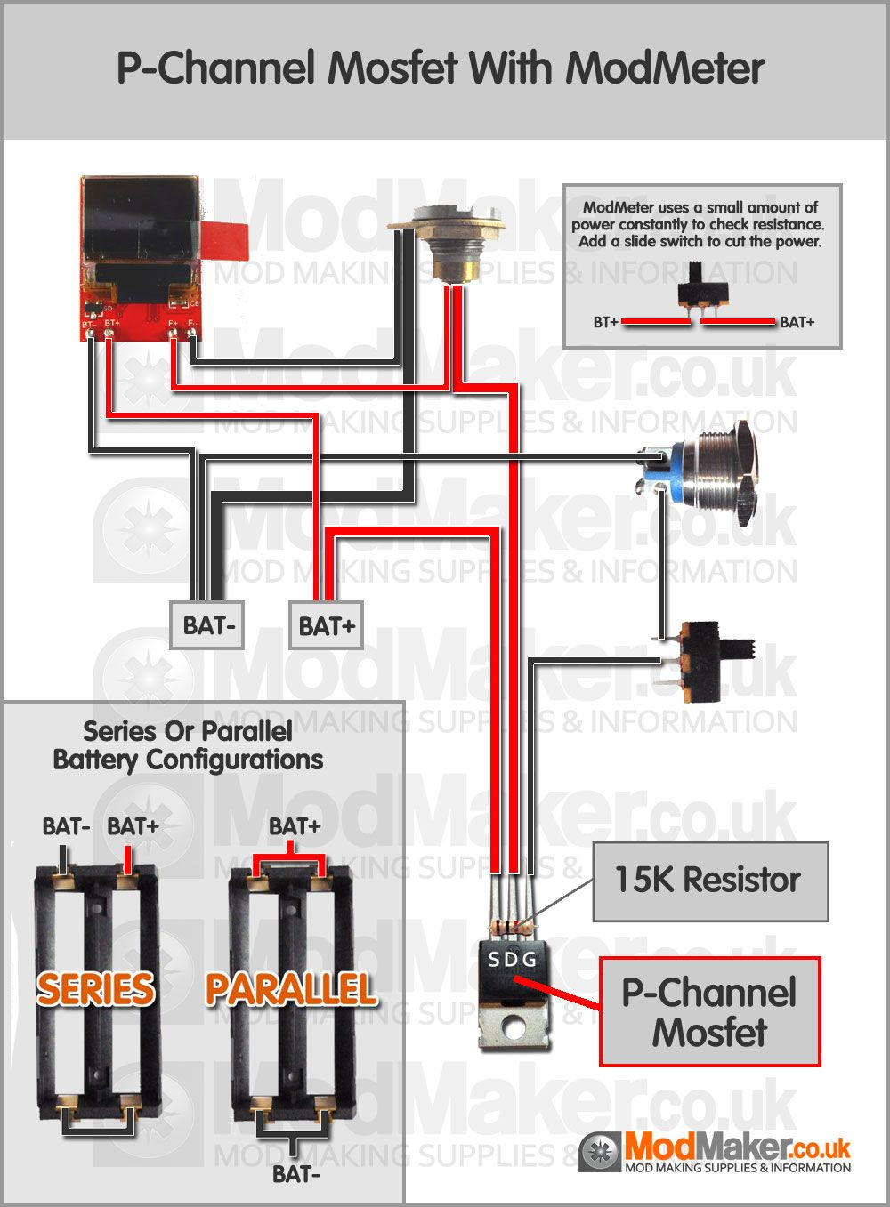 DIY Box Mod Wiring Diagram
 P Channel Mosfet With ModMeter