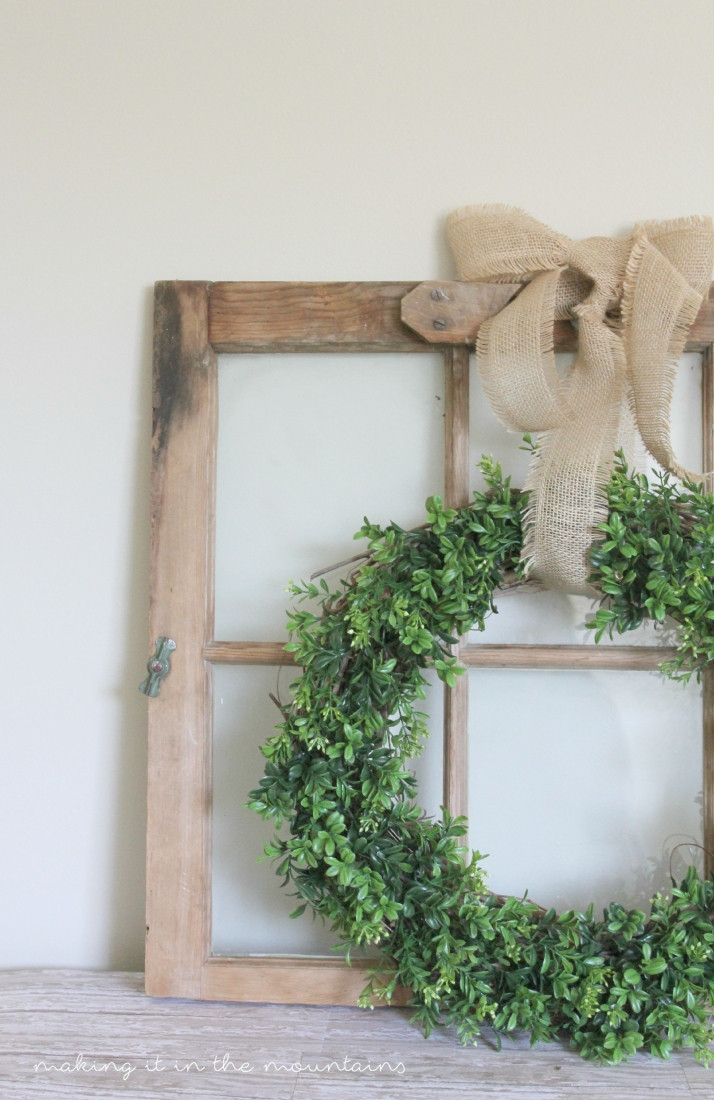 DIY Boxwood Wreath
 DIY Boxwood Wreath making it in the mountains