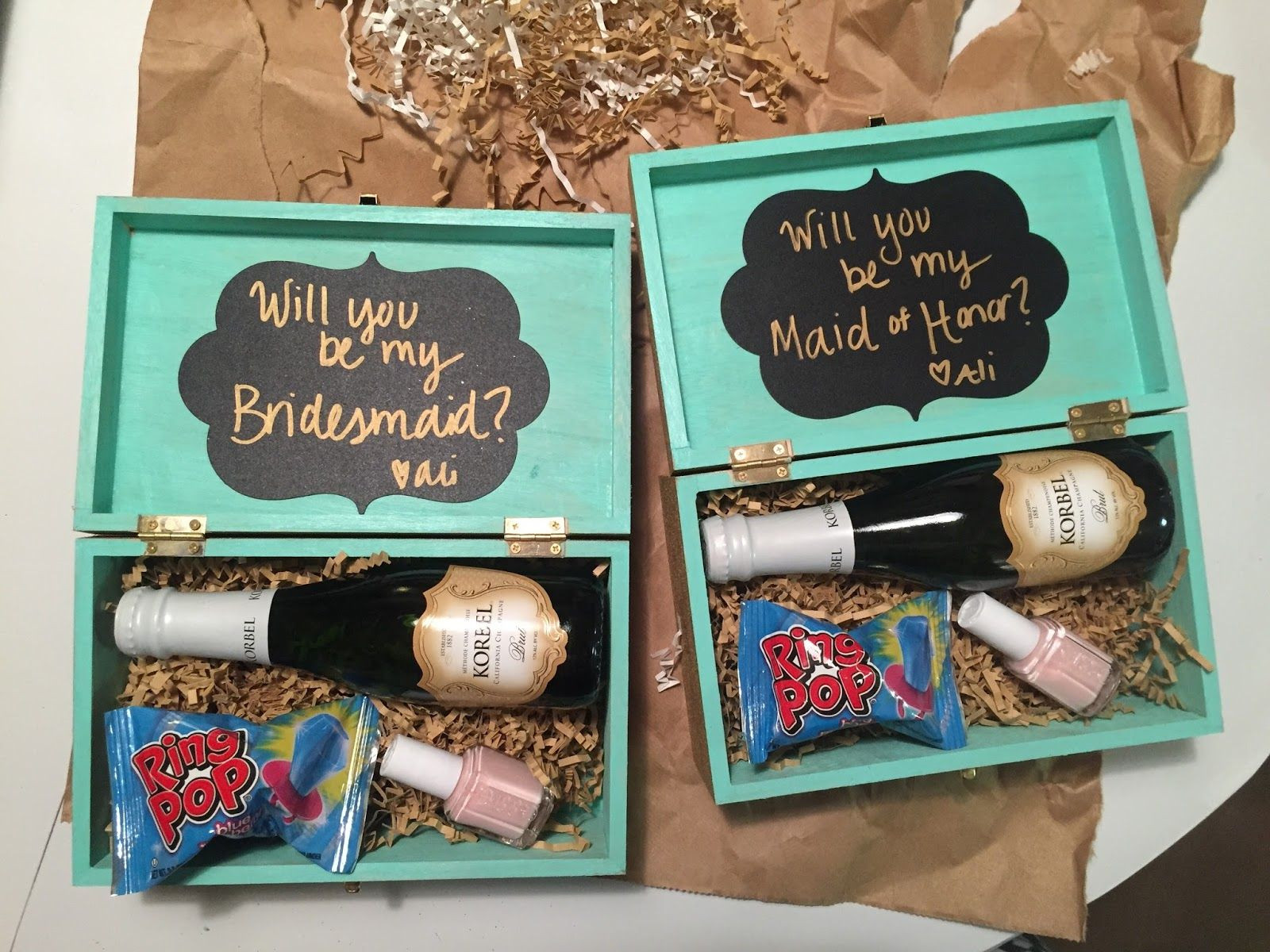 DIY Bridesmaid Proposal Box
 How to Make DIY Bridesmaid Proposal Boxes