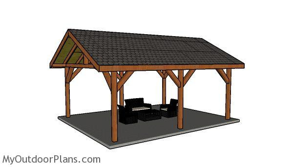 DIY Building Plans
 16x24 Backyard Pavilion Free DIY Plans