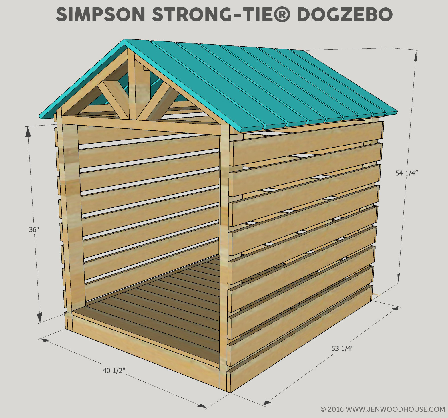 DIY Building Plans
 DIY Dog House Gazebo Building Plans – The House of Wood