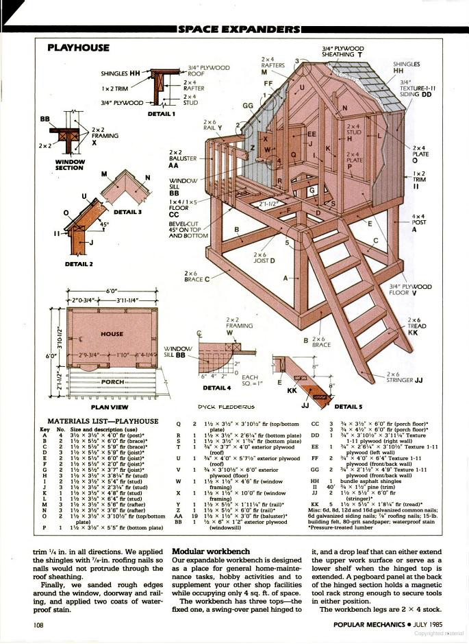 DIY Building Plans
 7 Fabulous Cubbyhouse Plans For Your Kidz – The Self