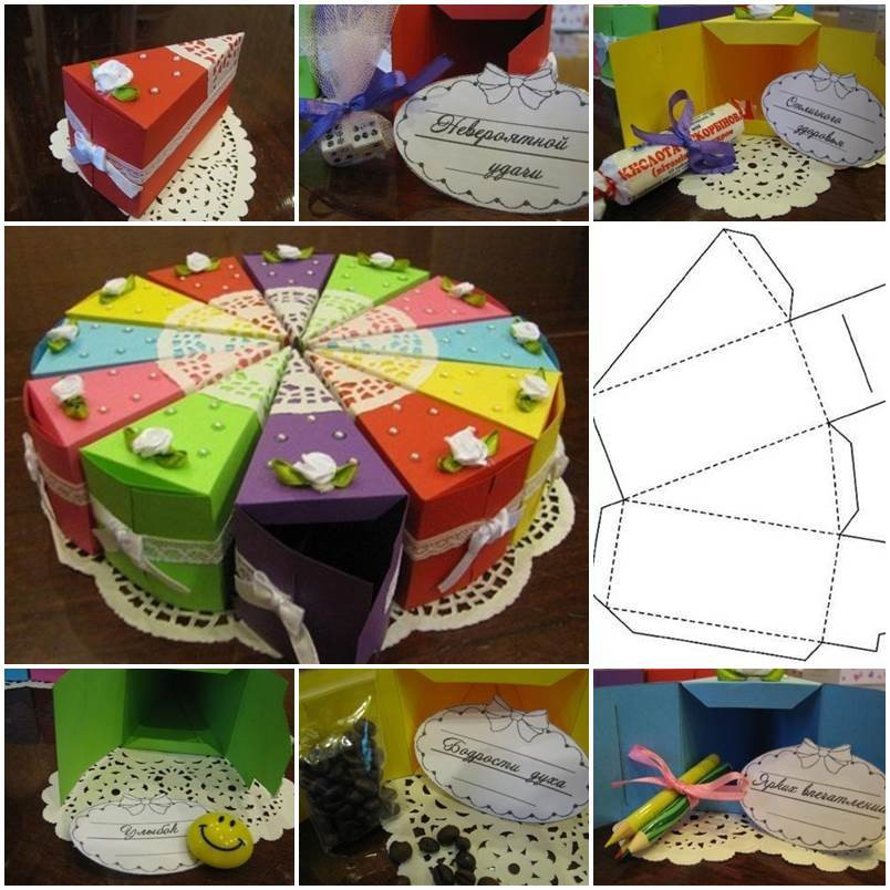 DIY Cake Box
 DIY Cake Shaped Gift Boxes