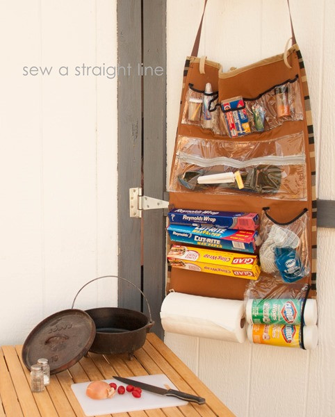 DIY Camp Kitchen Organizer
 20 Amazing Sewing Tutorials that can be done in a day