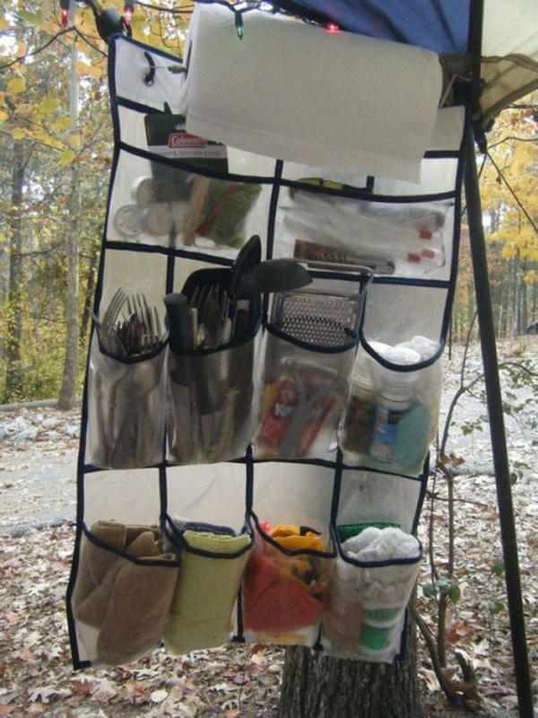 DIY Camp Kitchen Organizer
 25 Clever DIY Camping Ideas & Tutorials Noted List