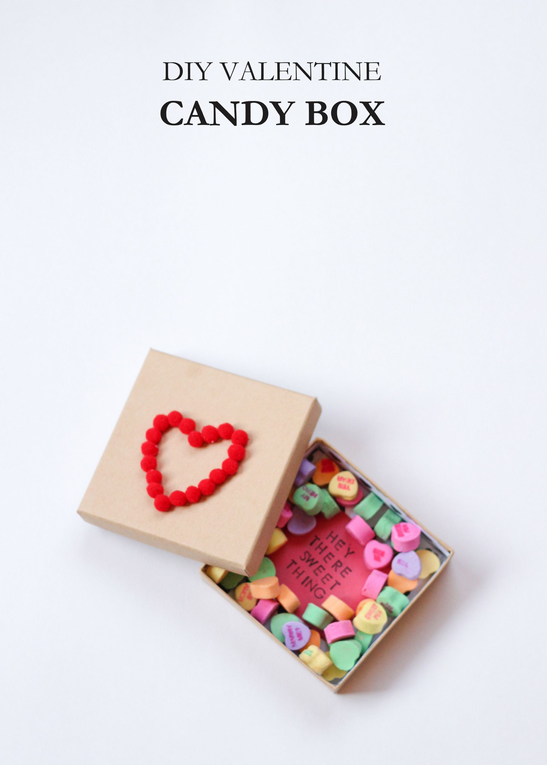 DIY Candy Box
 Valentine Candy Box The Crafted Life