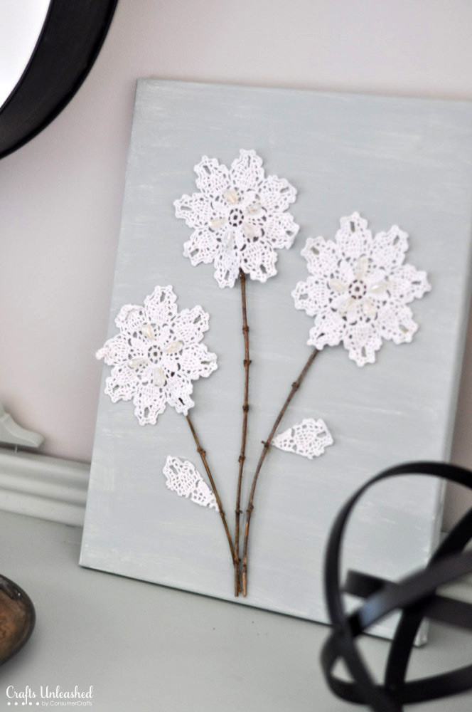 DIY Canvas Wall Decor
 DIY Canvas Wall Art Shabby Chic Flowers Crafts Unleashed