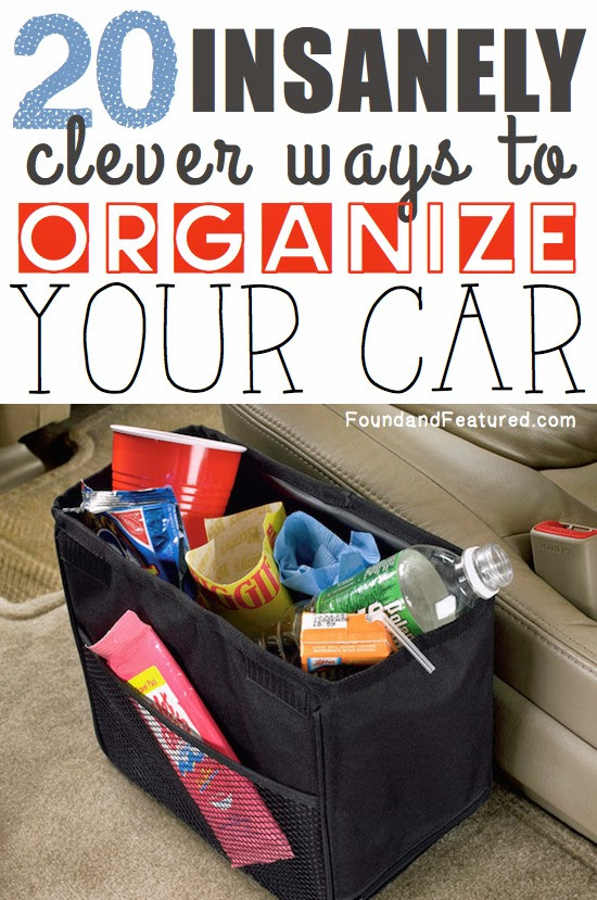 DIY Car Organization Ideas
 20 Insanely Clever Ways To Organize Your Car DIY Craft