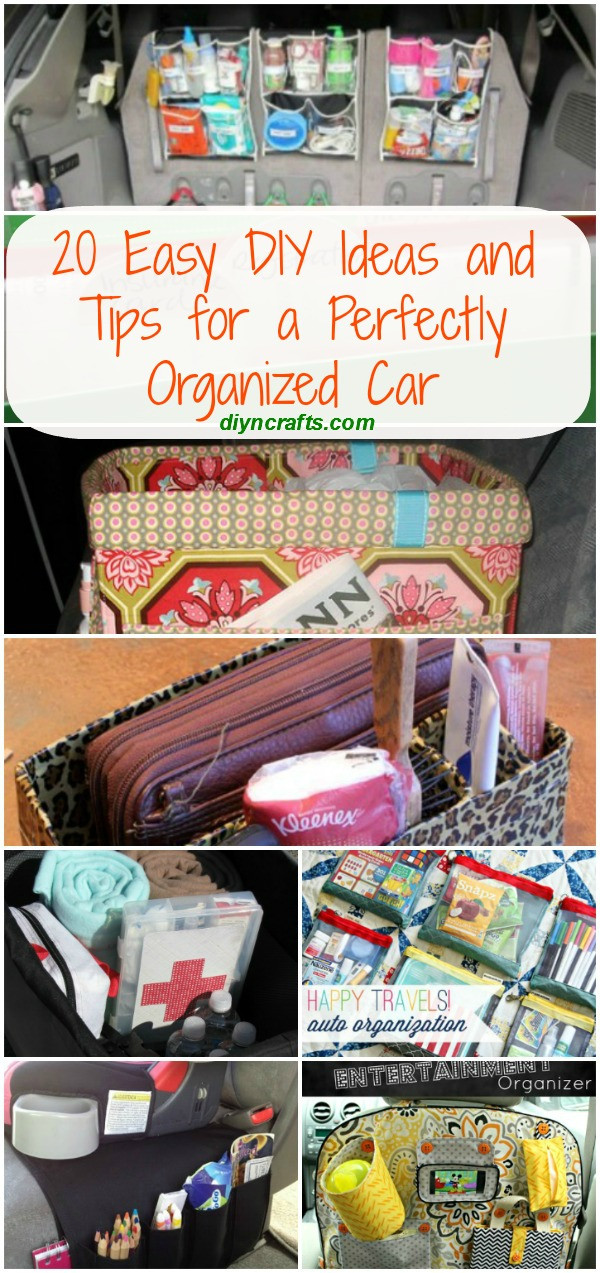 DIY Car Organization Ideas
 20 Easy DIY Ideas and Tips for a Perfectly Organized Car