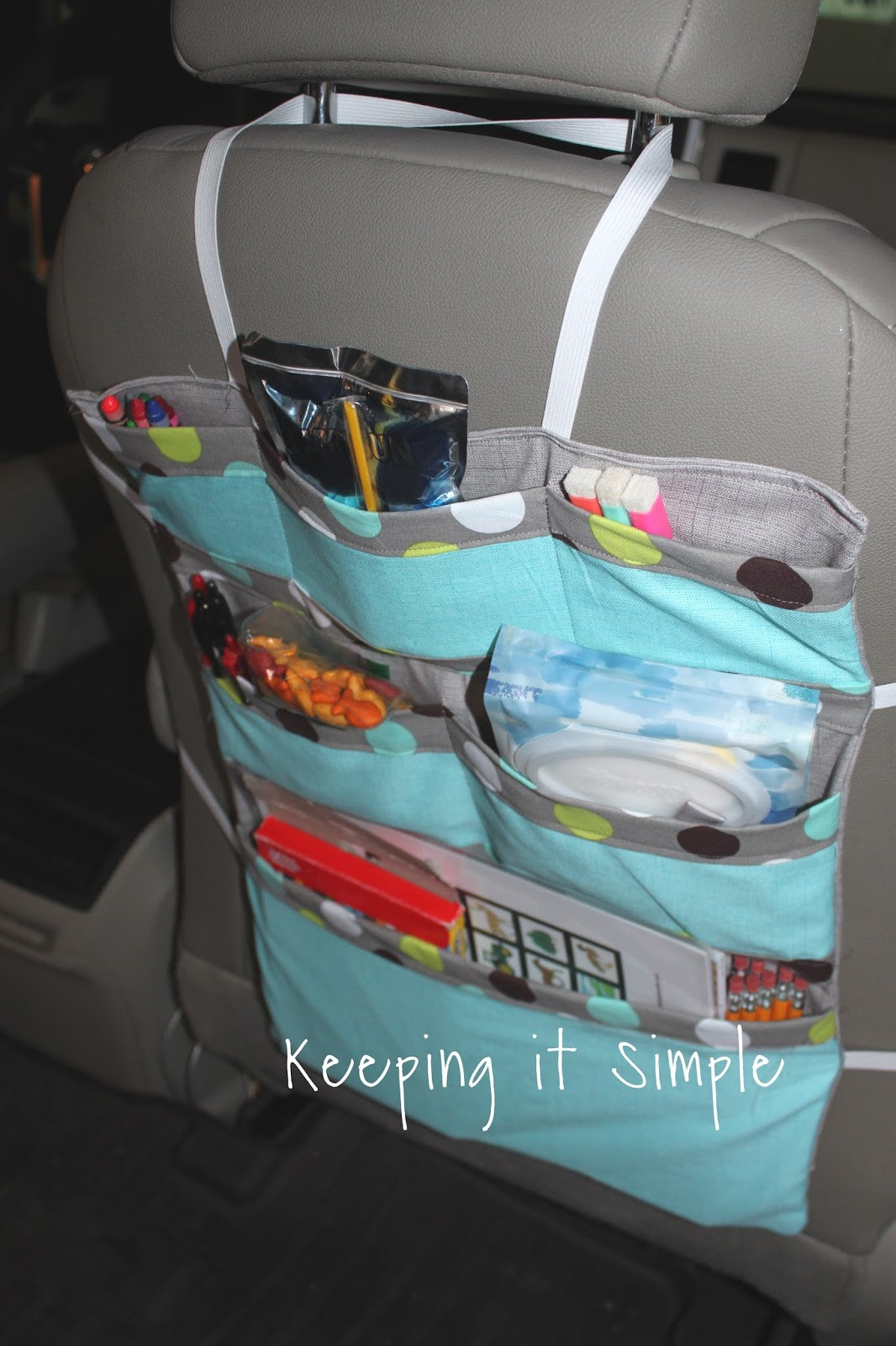 DIY Car Seat Organizer
 Keeping it Simple DIY Car Seat Organizer Perfect for