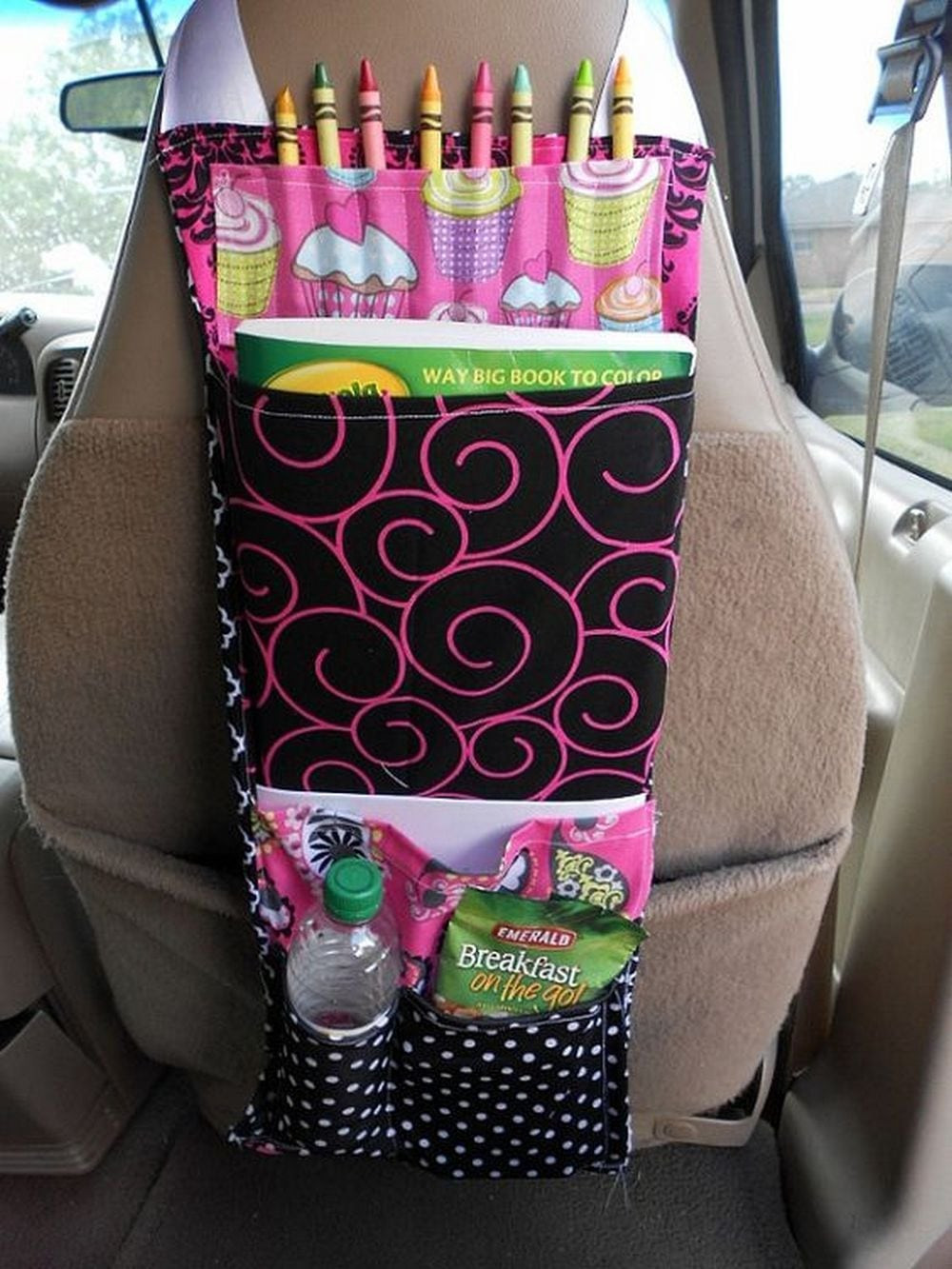 DIY Car Seat Organizer
 DIY Back Seat Car Organizer – Craft projects for every fan