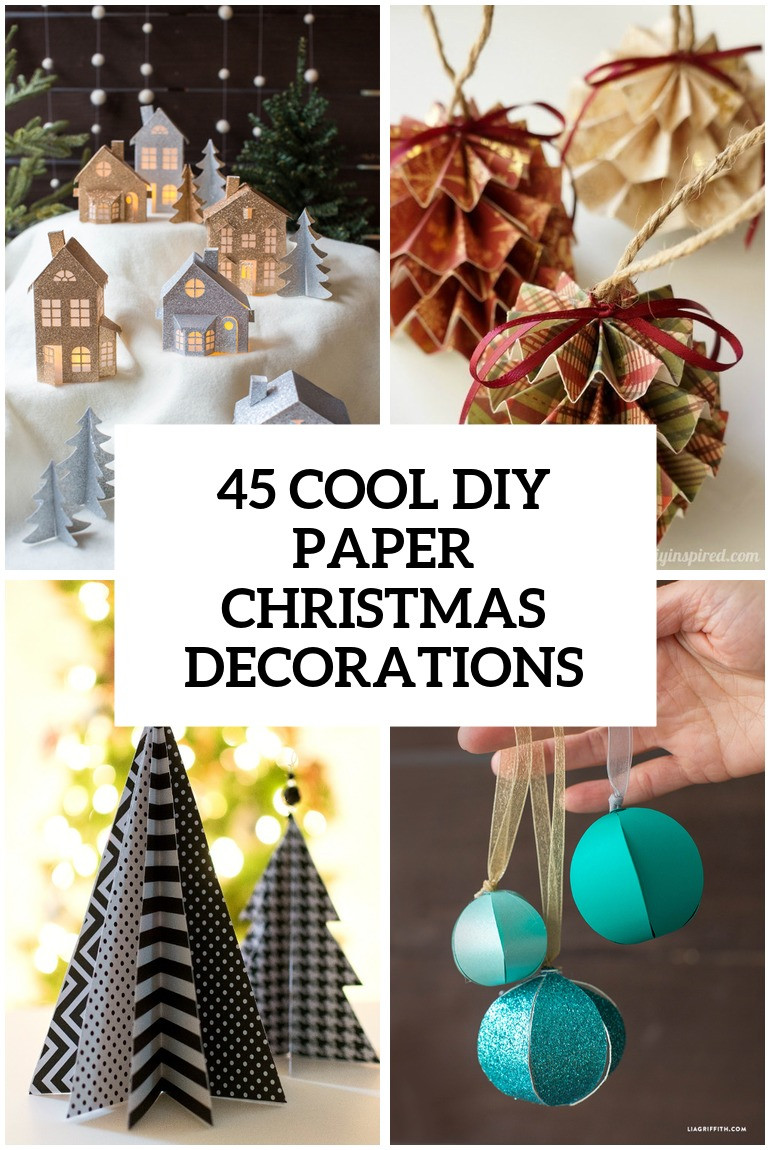 DIY Cardboard Decor
 45 Wonderful Paper And Cardboard DIY Christmas Decorations