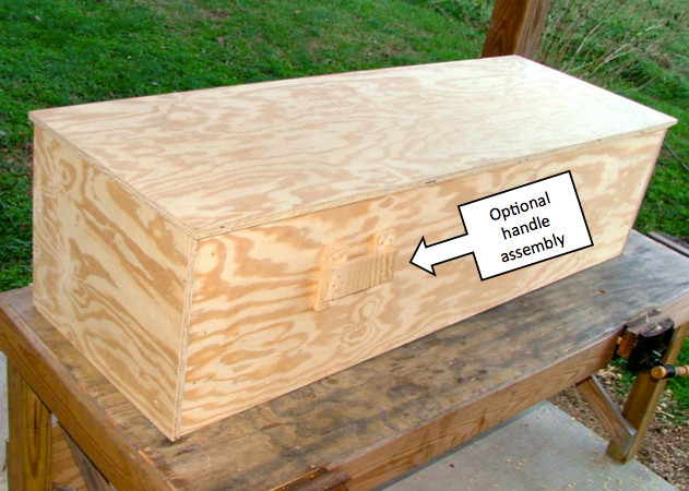 DIY Casket Plans
 Plywood Coffin with Handle Assembly Piedmont Pine Coffins