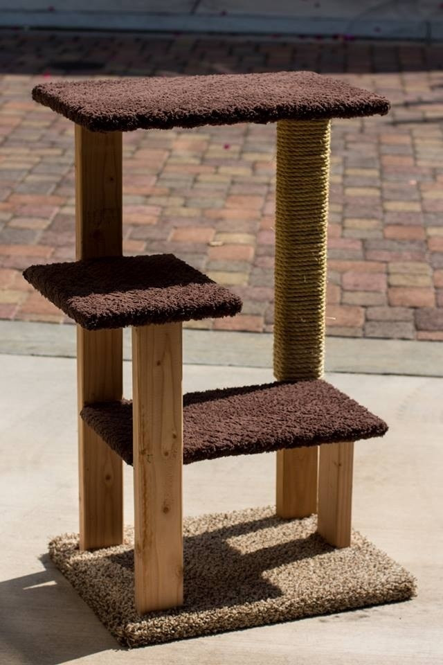 DIY Cat Condo Plans
 Decided to try my hand at building my own cat tree cats