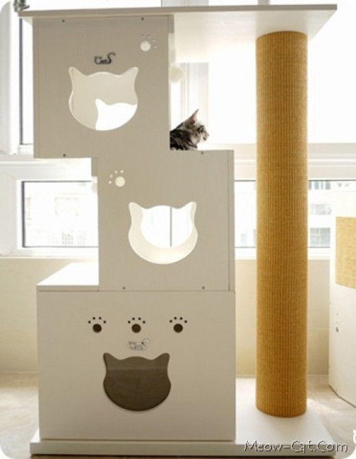 DIY Cat Condo Plans
 Designer DIY Cat Tree Ideas that Make Cats Go Meow