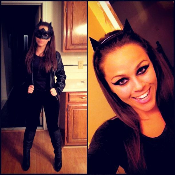 DIY Cat Costume For Adults
 DIY Cat Woman Costume like her eye make up
