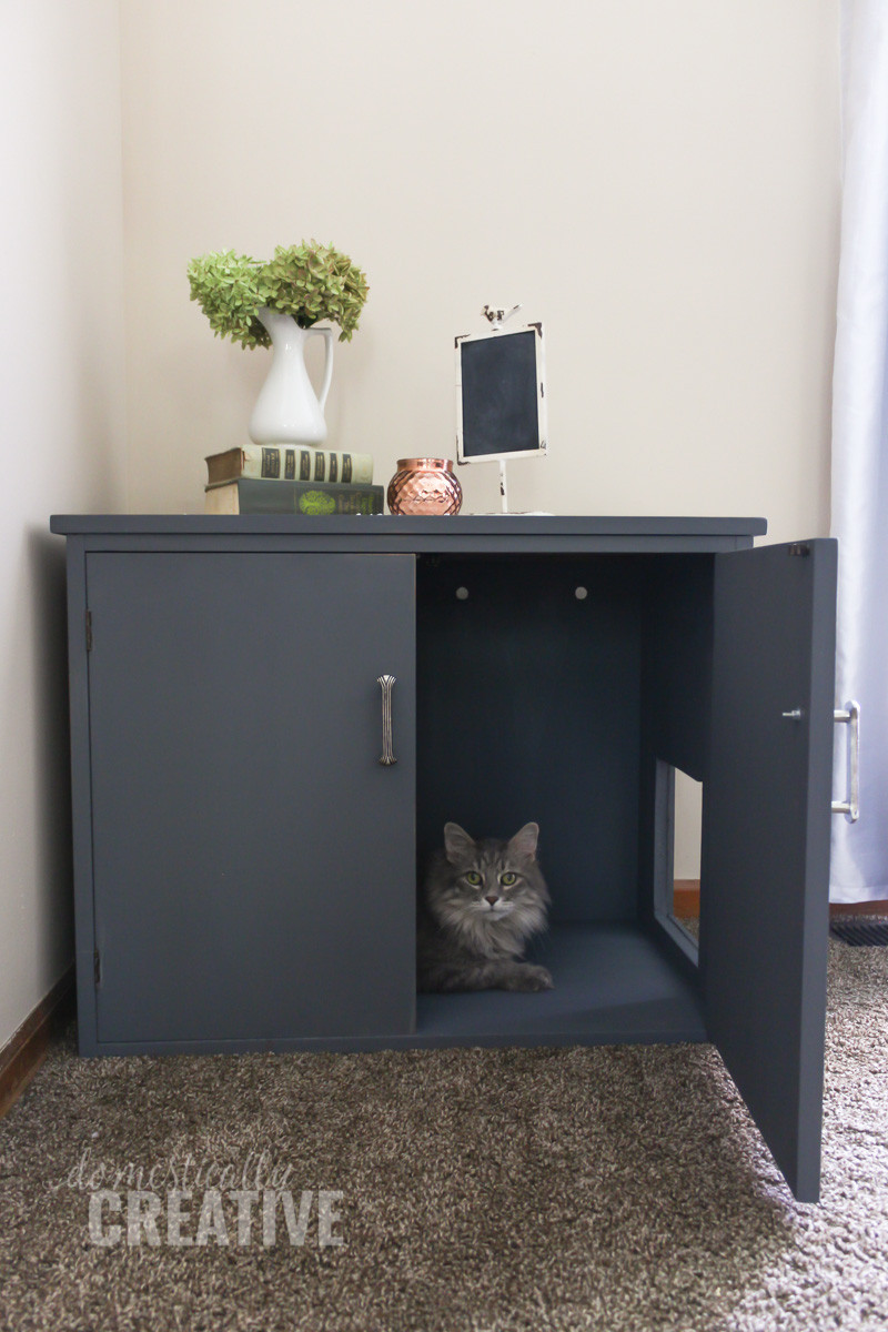 DIY Cat Litter Box Furniture
 DIY Litter Box Cabinet