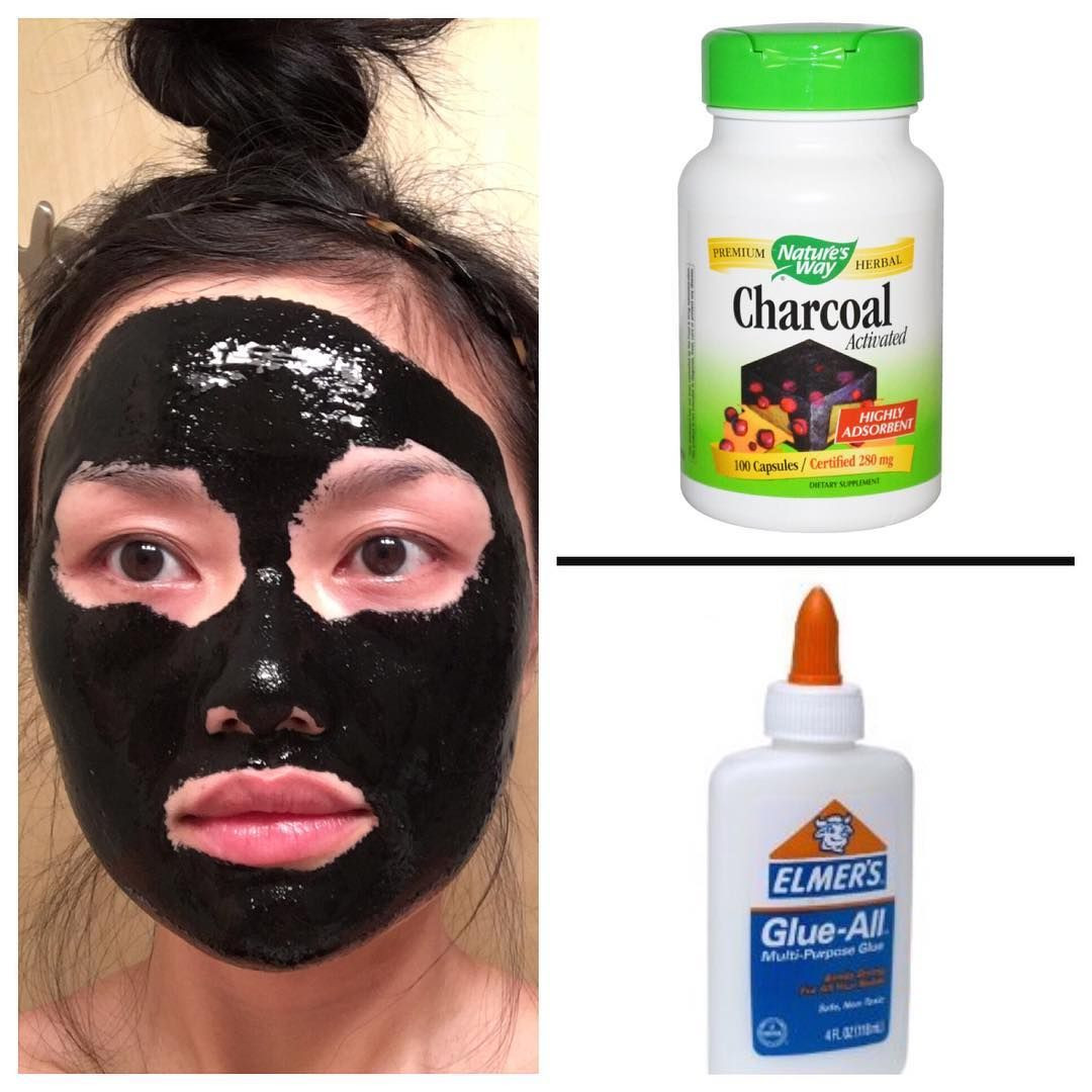 DIY Charcoal Mask With Glue
 DIY Charcoal Mask Open 4 5 capsules and use a brush to