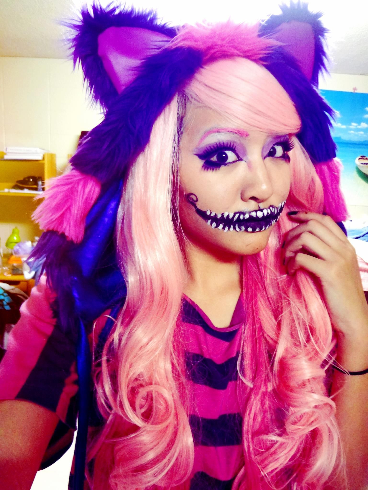 DIY Cheshire Cat Costume
 My Cheshire Cat costume from last year If you want to try