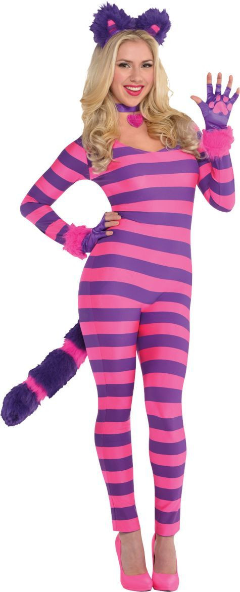 DIY Cheshire Cat Costume
 Adult Lady Cheshire Kitty Cat Costume Party City With