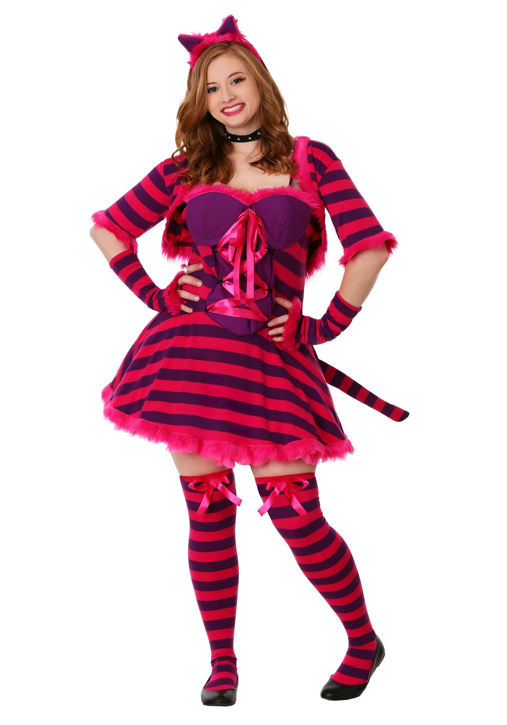 DIY Cheshire Cat Costume
 Womens Plus Wonderland Cat Costume Plus Size Cheshire