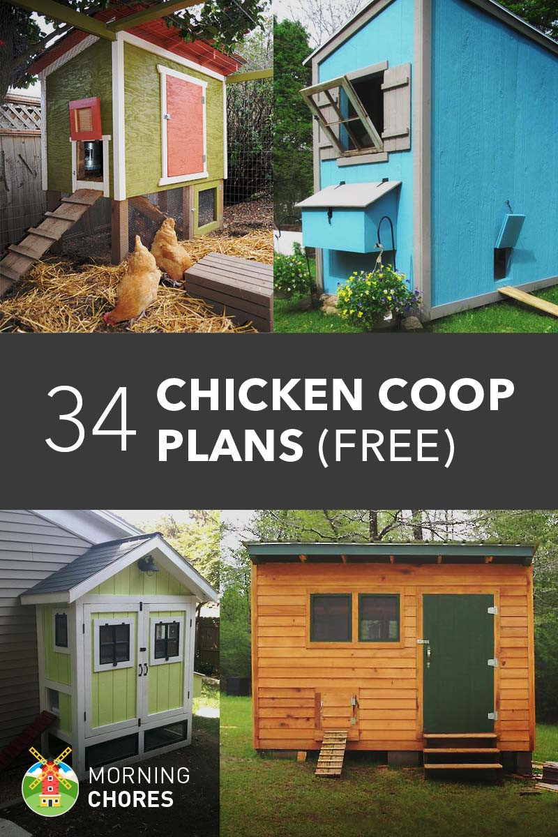 DIY Chicken Coop Plans Free
 34 DIY Chicken Coop Plans that are Easy to Build Free