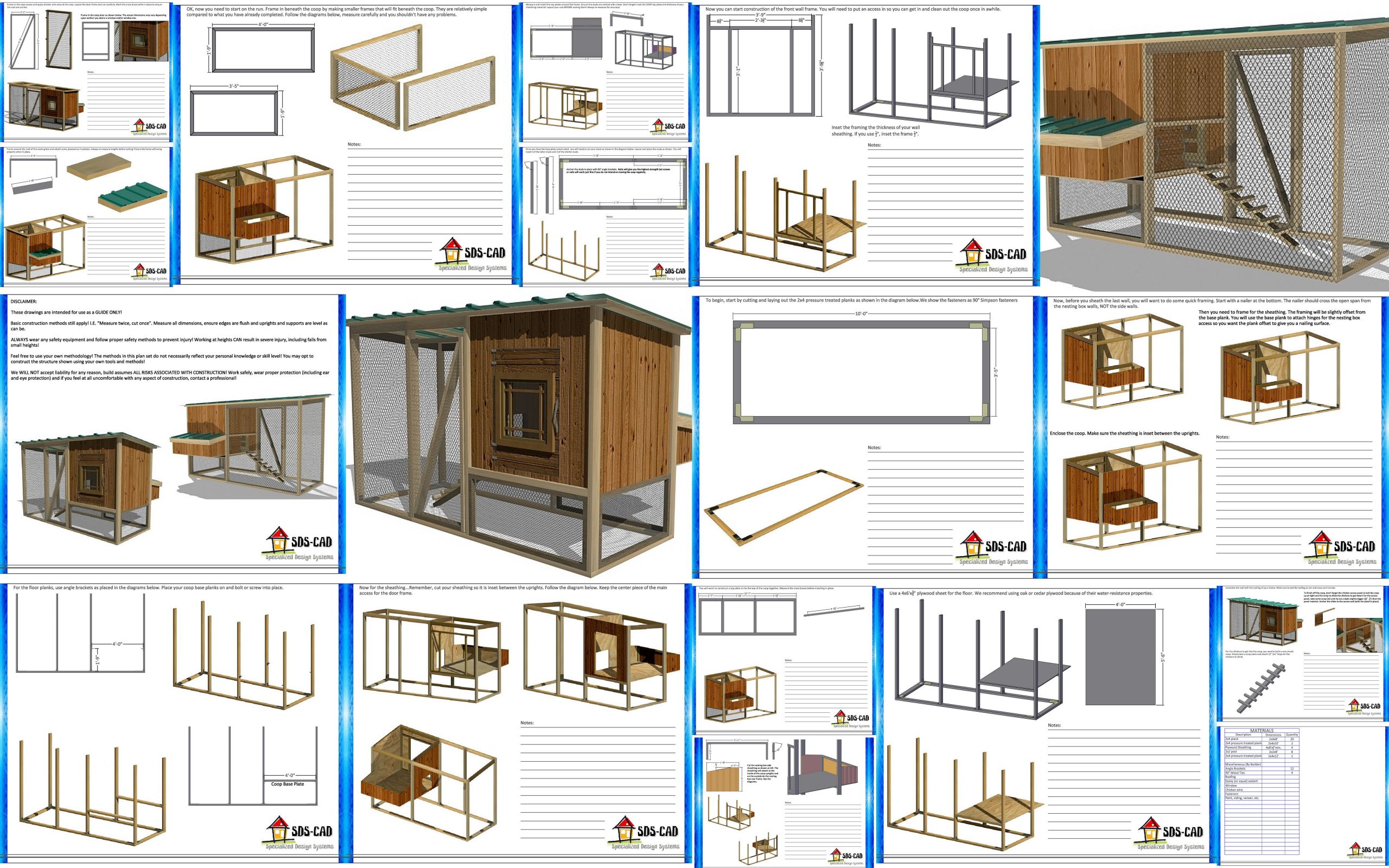 DIY Chicken Coop Plans Free
 Cool Chicken coop plans step by step Lucas