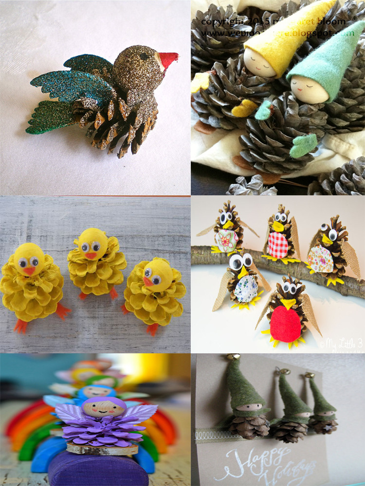 DIY Christmas Crafts
 40 Easy and Cute DIY Pine Cone Christmas Crafts