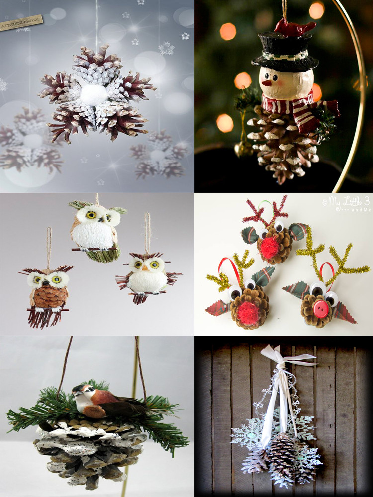 DIY Christmas Crafts
 40 Easy and Cute DIY Pine Cone Christmas Crafts