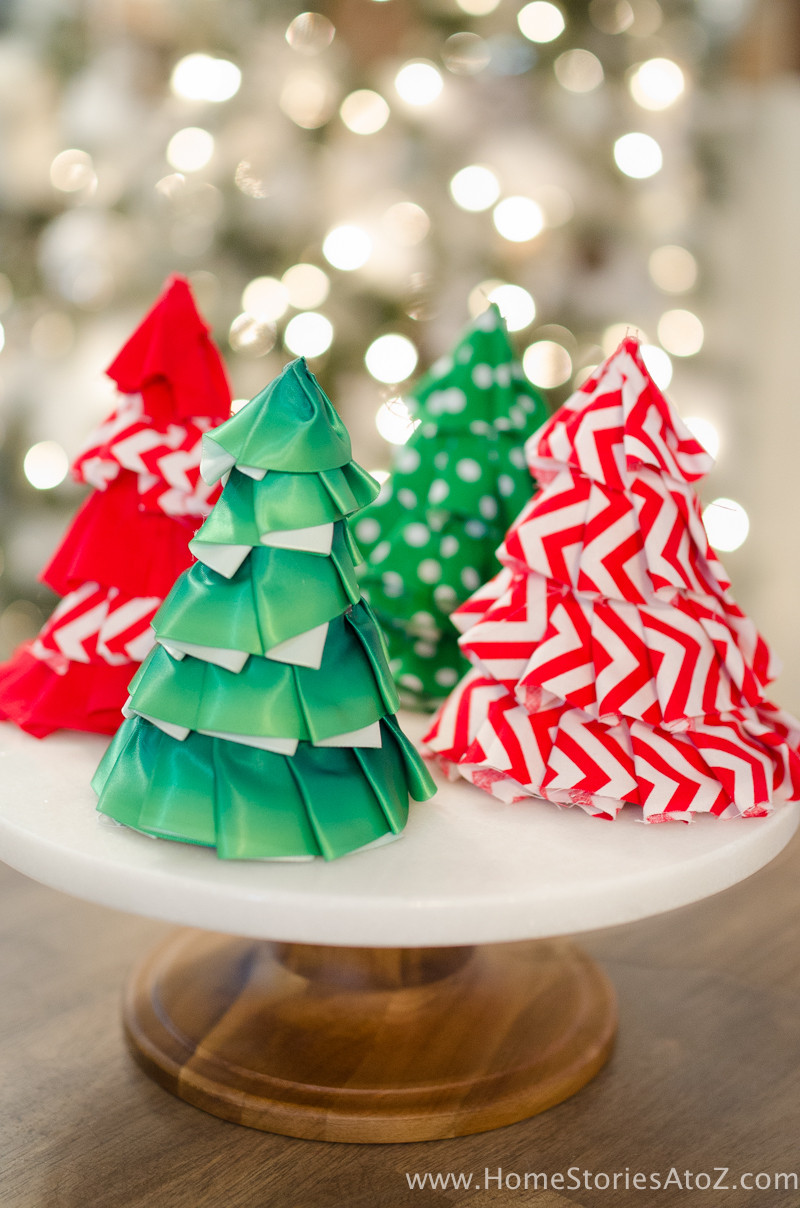 DIY Christmas Crafts
 Fabric Christmas Craft Idea DIY Christmas Tree Party Hats