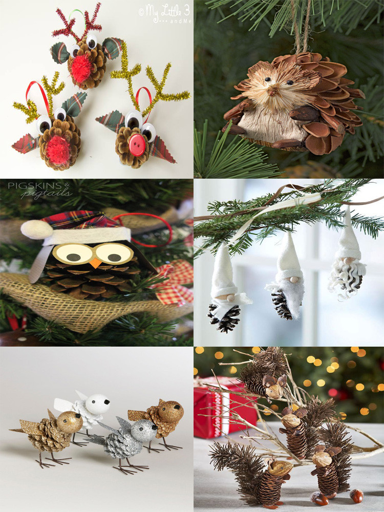 DIY Christmas Crafts
 40 Easy and Cute DIY Pine Cone Christmas Crafts