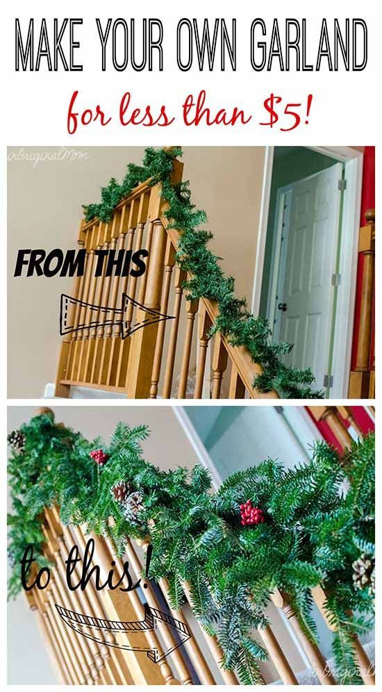 DIY Christmas Garland Ideas
 30 DIY Christmas Garland Ideas for Inexpensive Holiday